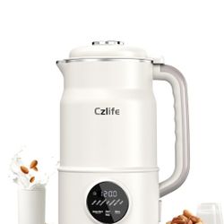 Czlife N7 Nut Milk Maker, 50oz (1.5L) Automatic Soy Milk Maker Machine for Homemade Oat Milk, Nutmilk, Juice, Milkshake, Baby Food, Grains, Almonds Mi