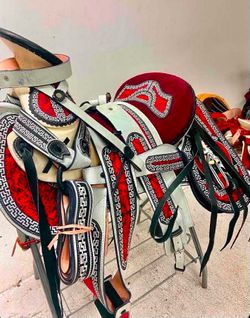 Montura charra bordada