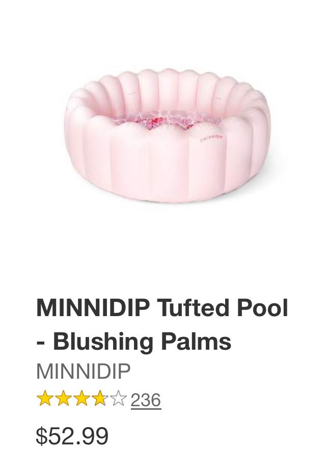 MINNIDIP Tufted Pool - Blushing Palms