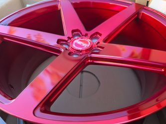 20"new Staggerd red candy wheels (5X114.3)