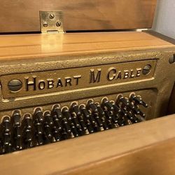 Hobart M. Cable Console Piano