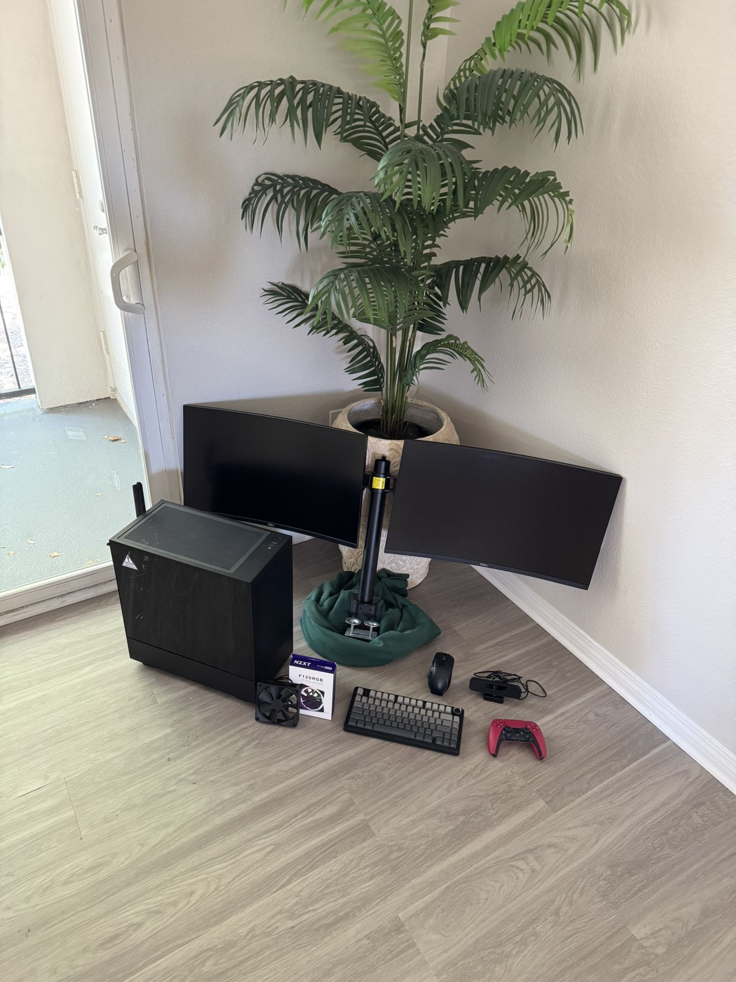 FULL PC + DUAL MONITOR SETUP - Streaming Ready / Gaming / Day Trading / Workstation - NZXT Build