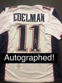 2-Hours LEFT! Julian Edelman SIGNED Patriots Jersey w/COA!