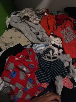 A lot of baby clothes