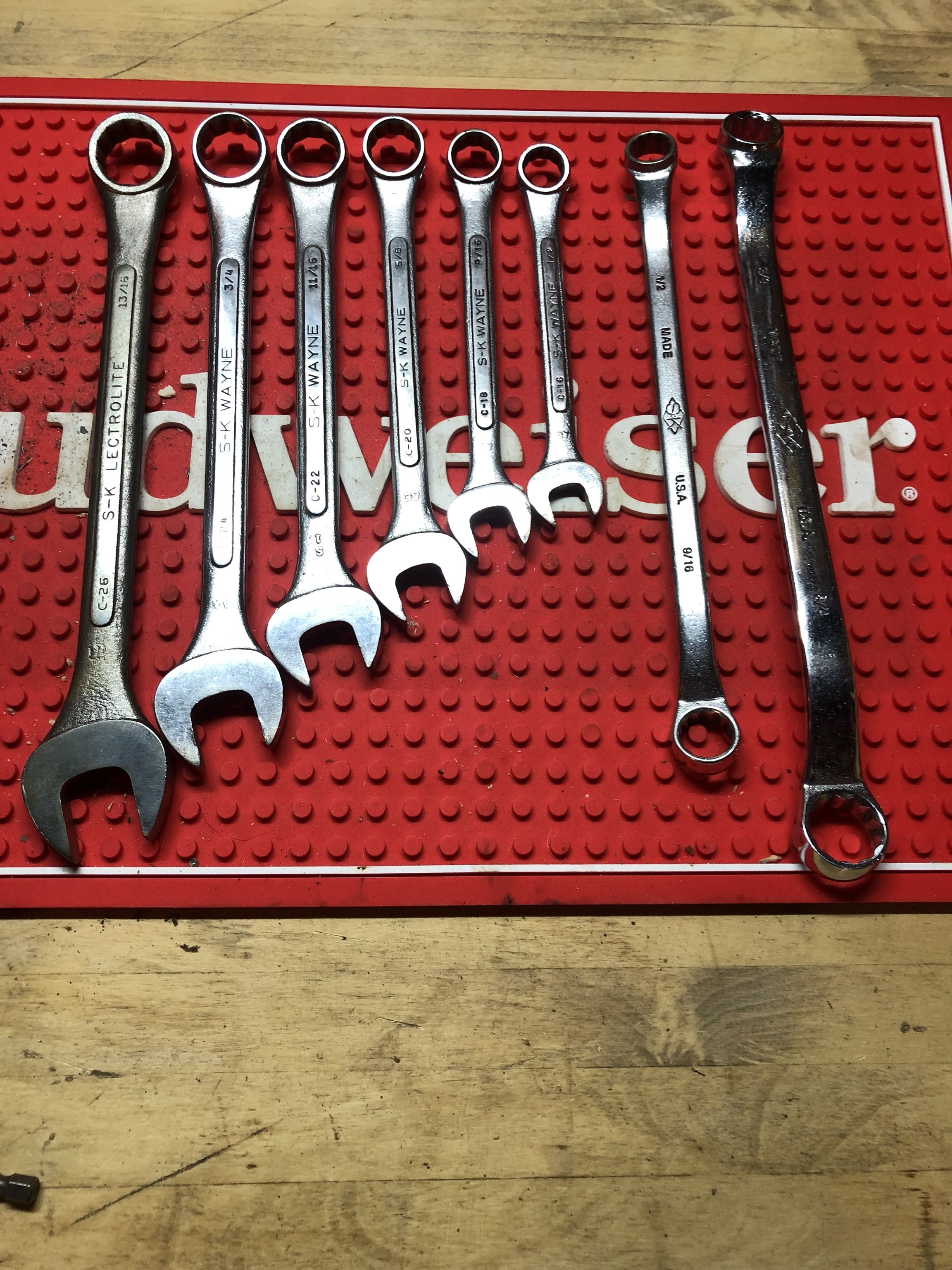 Vintage SK Wrenches 8 Total
