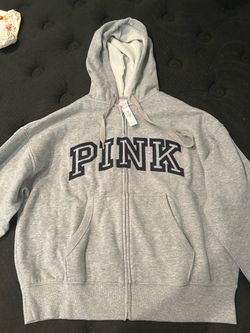 Pink grey sweater