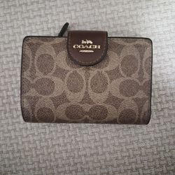 Coach Medium Corner Zip Wallet | Kahki