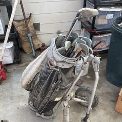 Golf Bag & Clubs 
