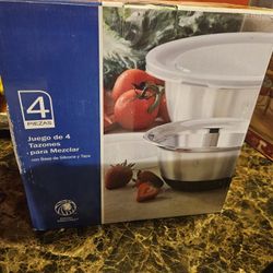 Juego De 4 Tazones Para Mezclar