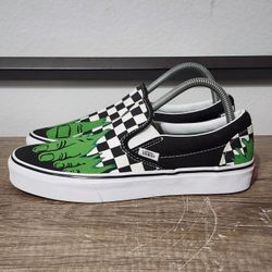 Vans X Marvel Incredible Hulk Slip-On Shoes Men's Size 7