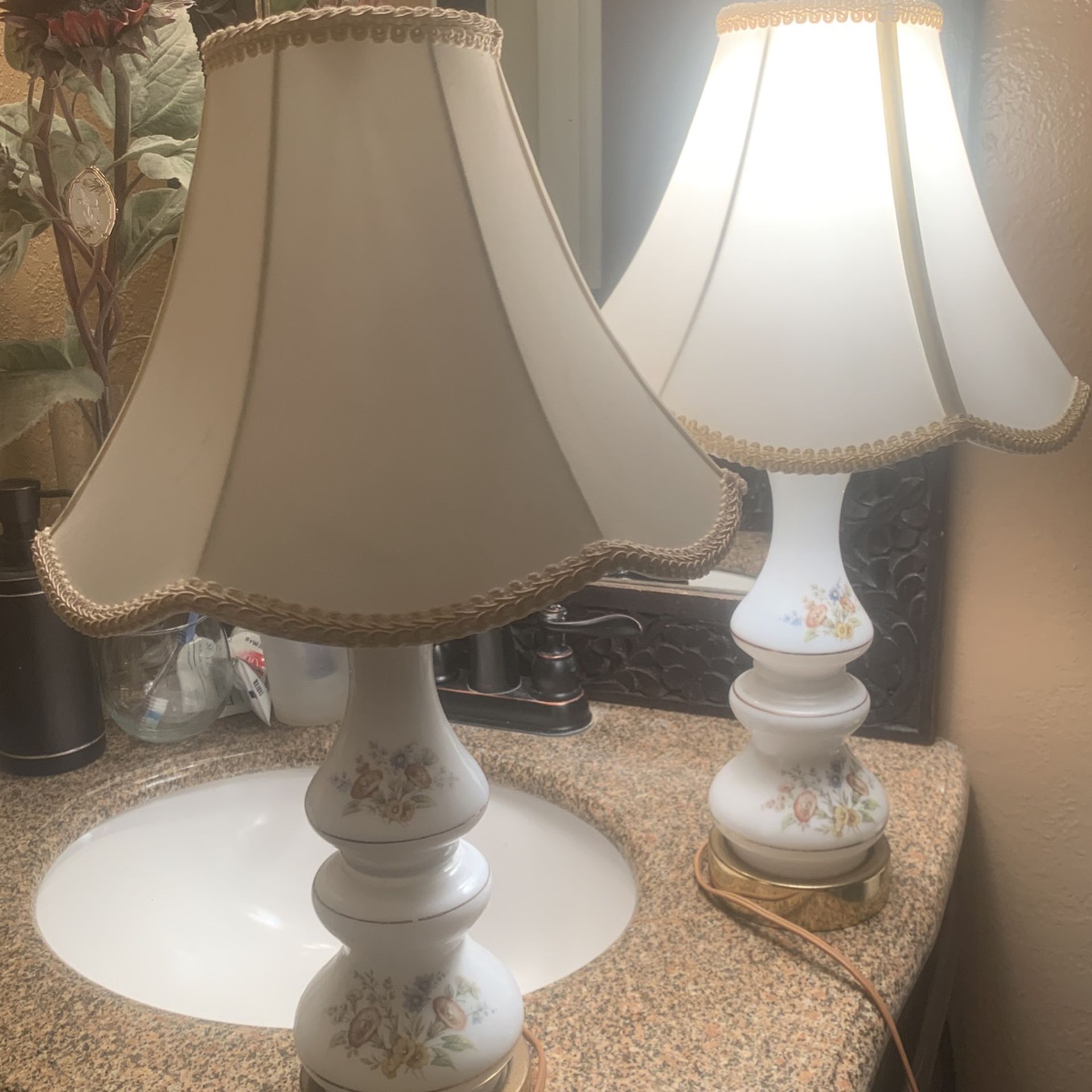 2 Vintage Lamp 15 For The Set