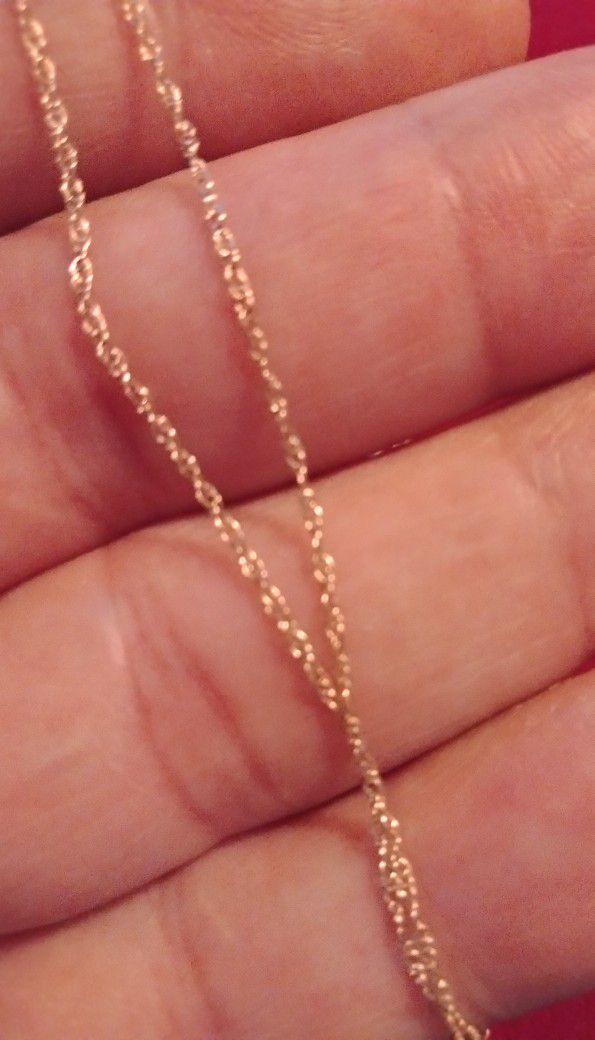 New 14kt Gold Chain "18" inch 