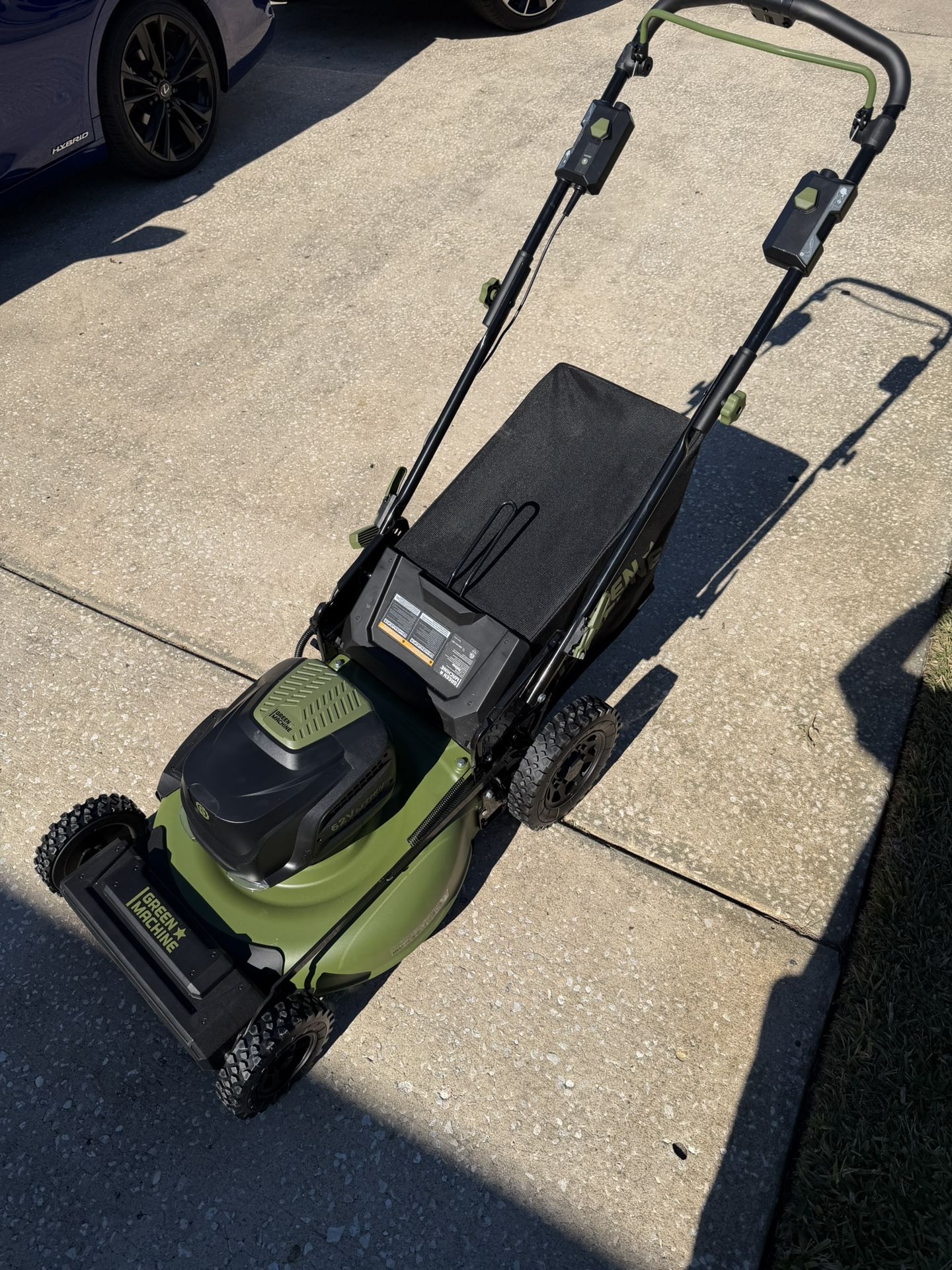 Green Machine 62V Brushless 22 in. Electric Self-Propelled Lawn Mower