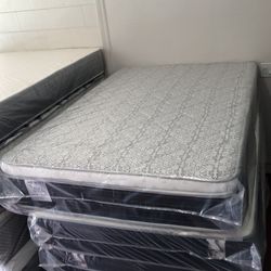 Full Size Mattress 14” Inches Pillow Top Of High Quality Also Available in Twin-Queen-King and Cali-King Same Day Delivery
