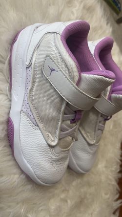 Nike Air Jordan Kids Sneakers White Purple