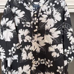 Men’s Hawaiian Themed Button Down Shirt