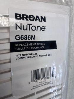 Nutone Replacement Fan Grille