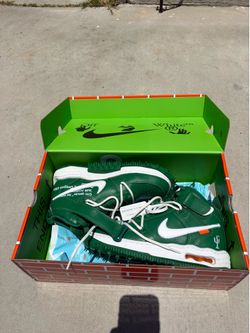 M6.5 Nike X off-white Air Force 1 mid SP pine green