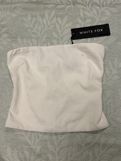 White Fox Strapless Top