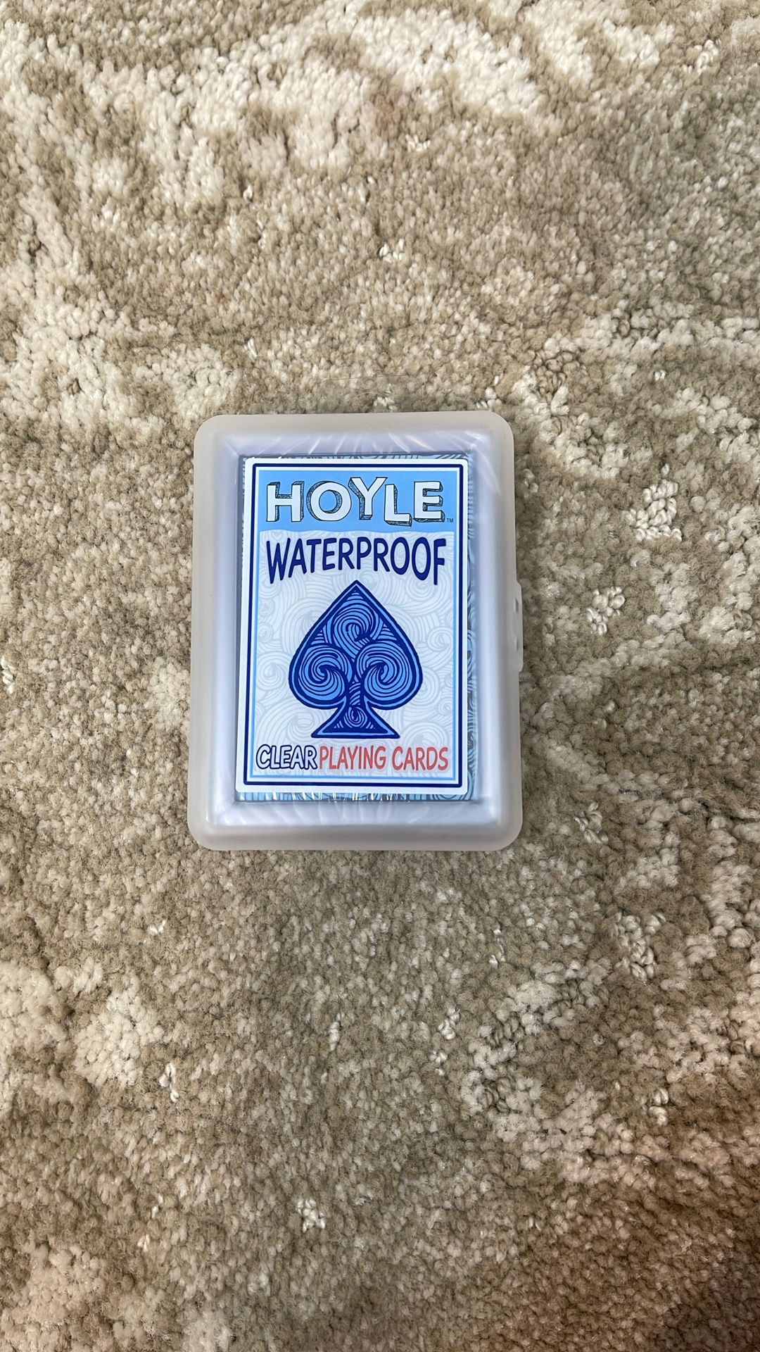 Hoyle Waterproof Clear Playing Cards
