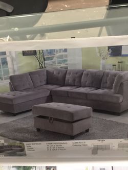 Grey Sectional ( we have Brown color as well)
