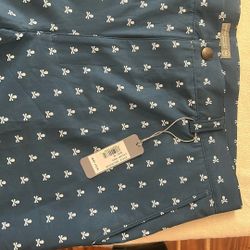Peter Millar Golf Shorts Skull And Crossbones Size 36