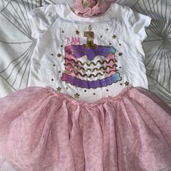 Baby Girl Birthday Outfit