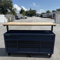 Husky 72” Blue Heavy Duty Rolling Tool Box 