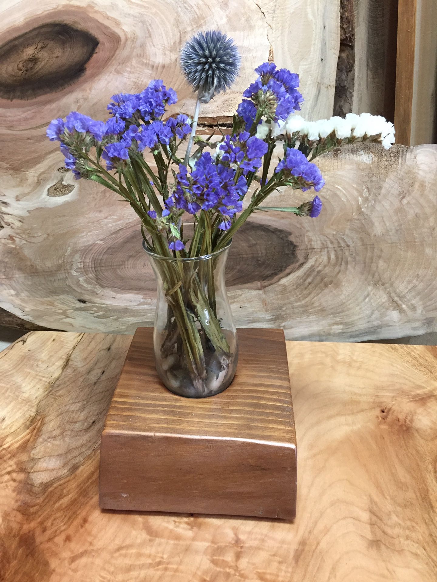 Live edge vase or candle holders