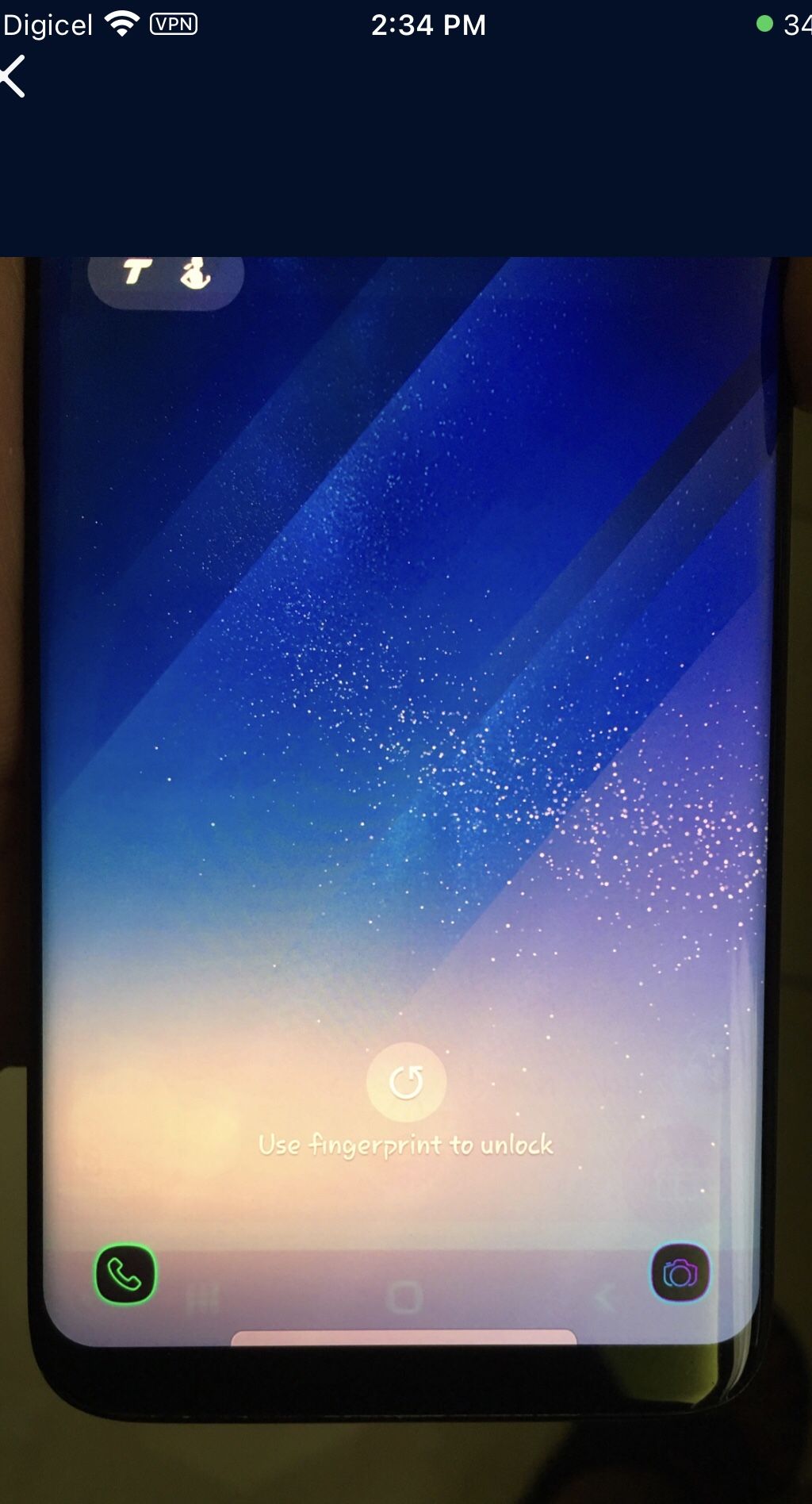 Samsung Glaxay S8 SM G95OU Black