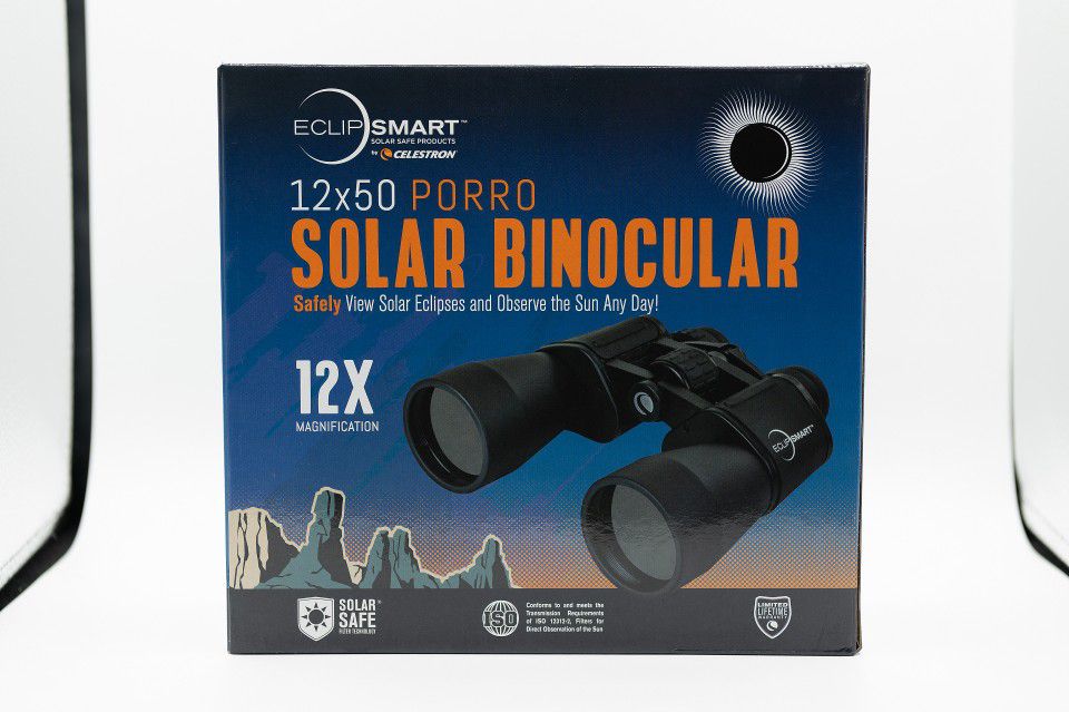 Celestron EclipSmart 12x50 Solar Eclipse Binoculars + 4 Eclipse Glasses