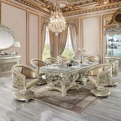 Holiday Mega Sale! Limited Time Offer! 7 PCS Julieta Collection Dining table set Now 7569.00 Free Delivery 🚚 