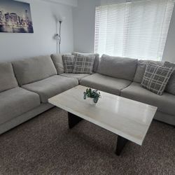 Sectional With Cocktail Table