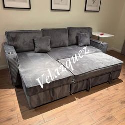 ✅️✅️Convertible Sectional W/ Cup Holder & W/ USB Port✅️✅️