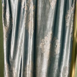 Curtains Turquoise Color 96 Inch