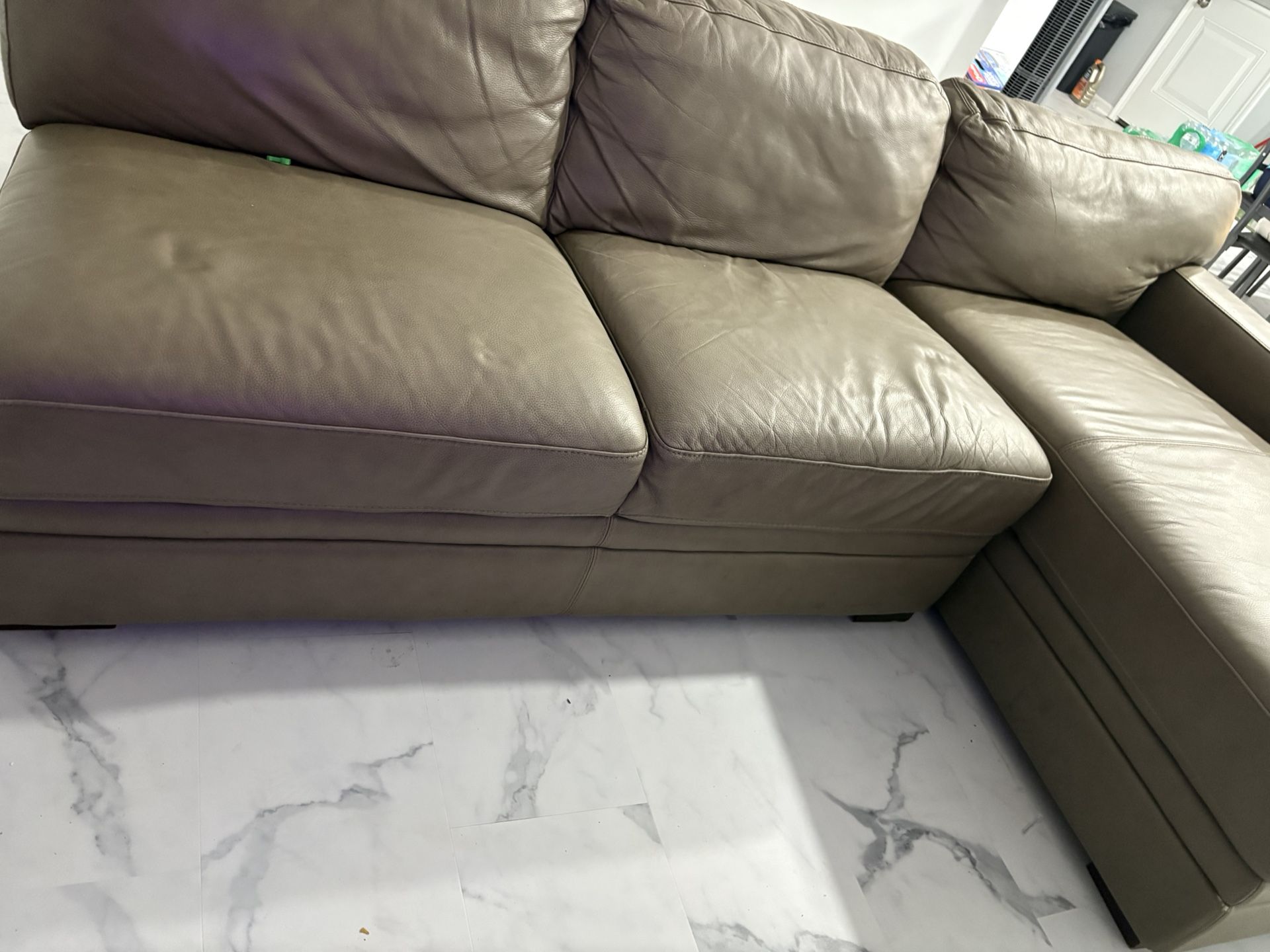 Used Leather Coach Set For Sale