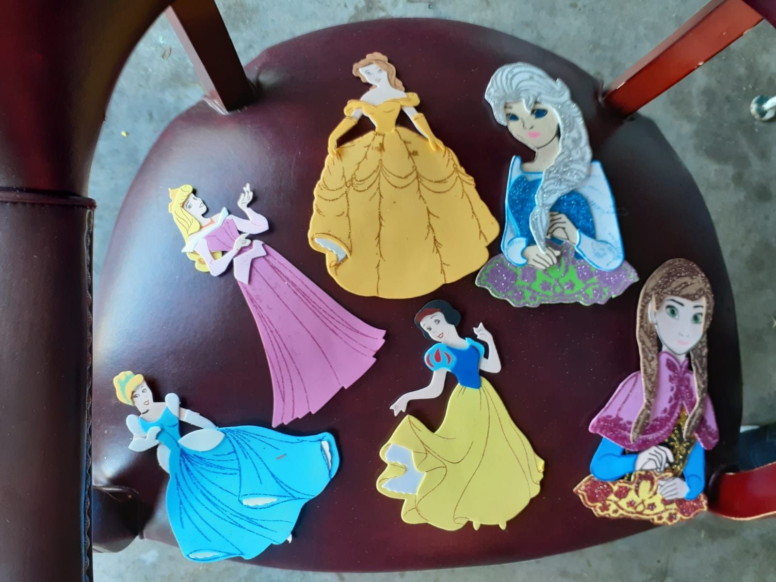 Disney Princess foamy figurines