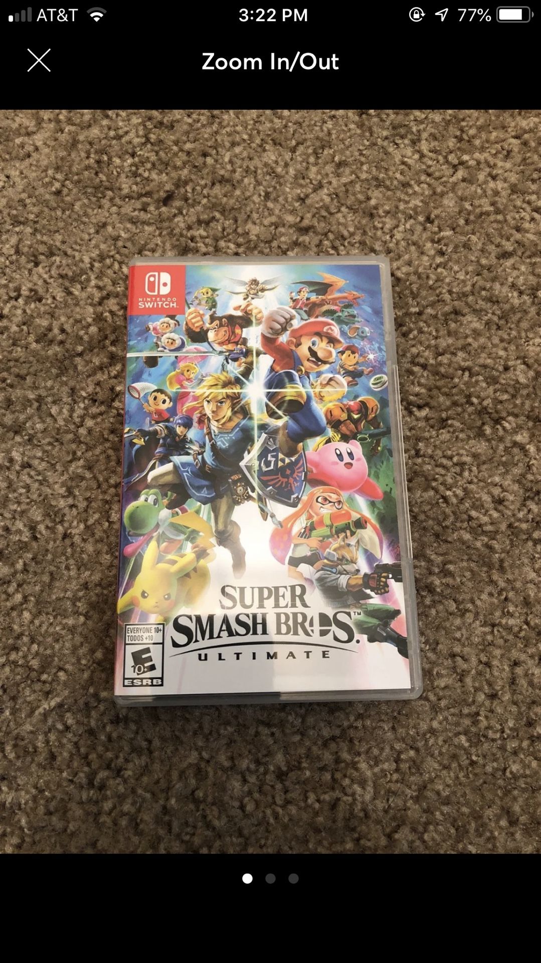 Super smash brothers Nintendo switch