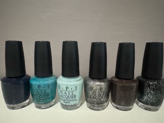 Opi Blues & glitter bundle of new polish