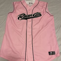 Sacramento River Cats Size 50 Pink Baseball Jersey #8 OT Sports Vintage