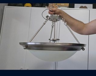 Light Brushed Nickel Pendant