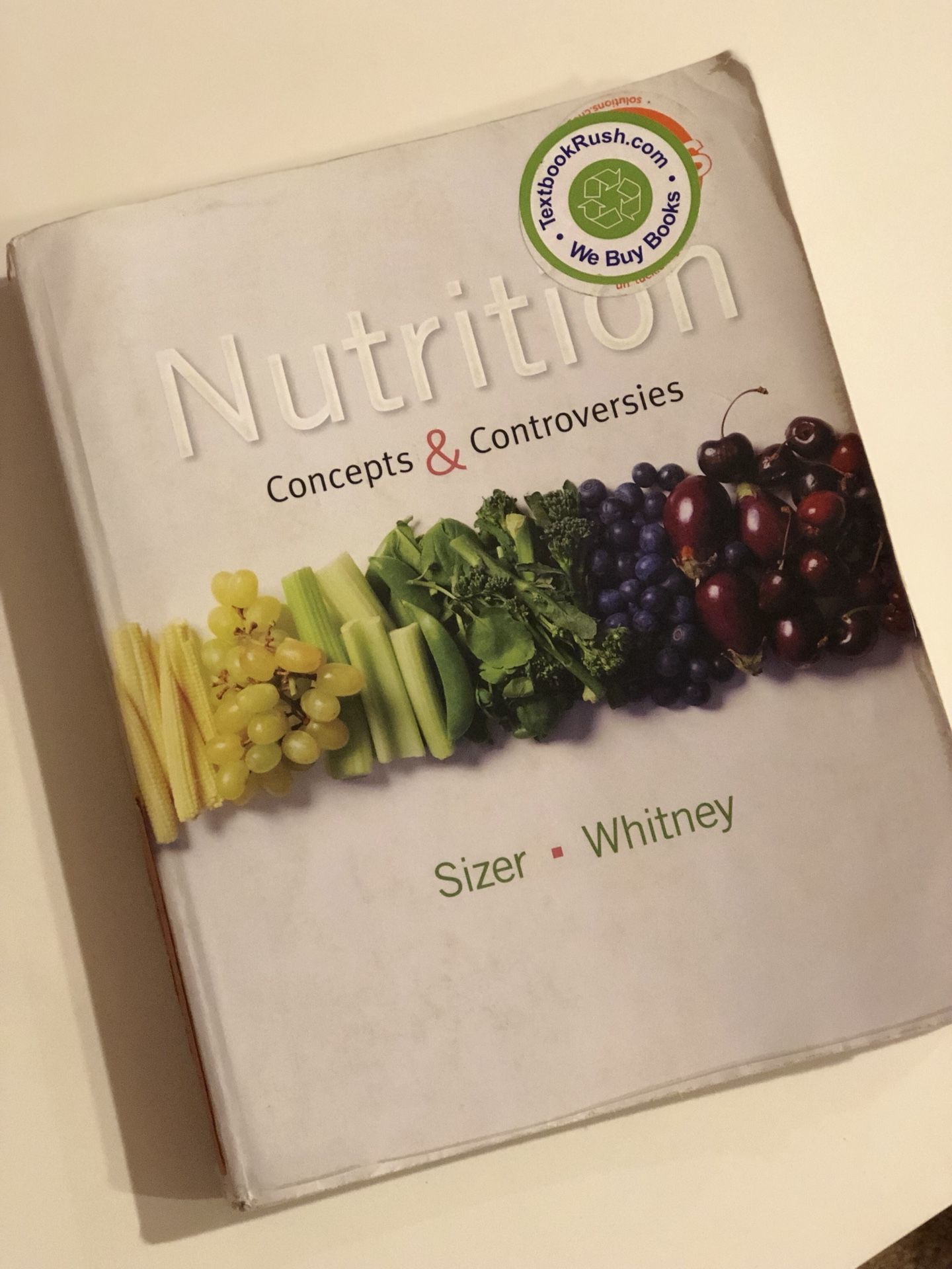 Nutrition concepts & controversies textbook, sizer