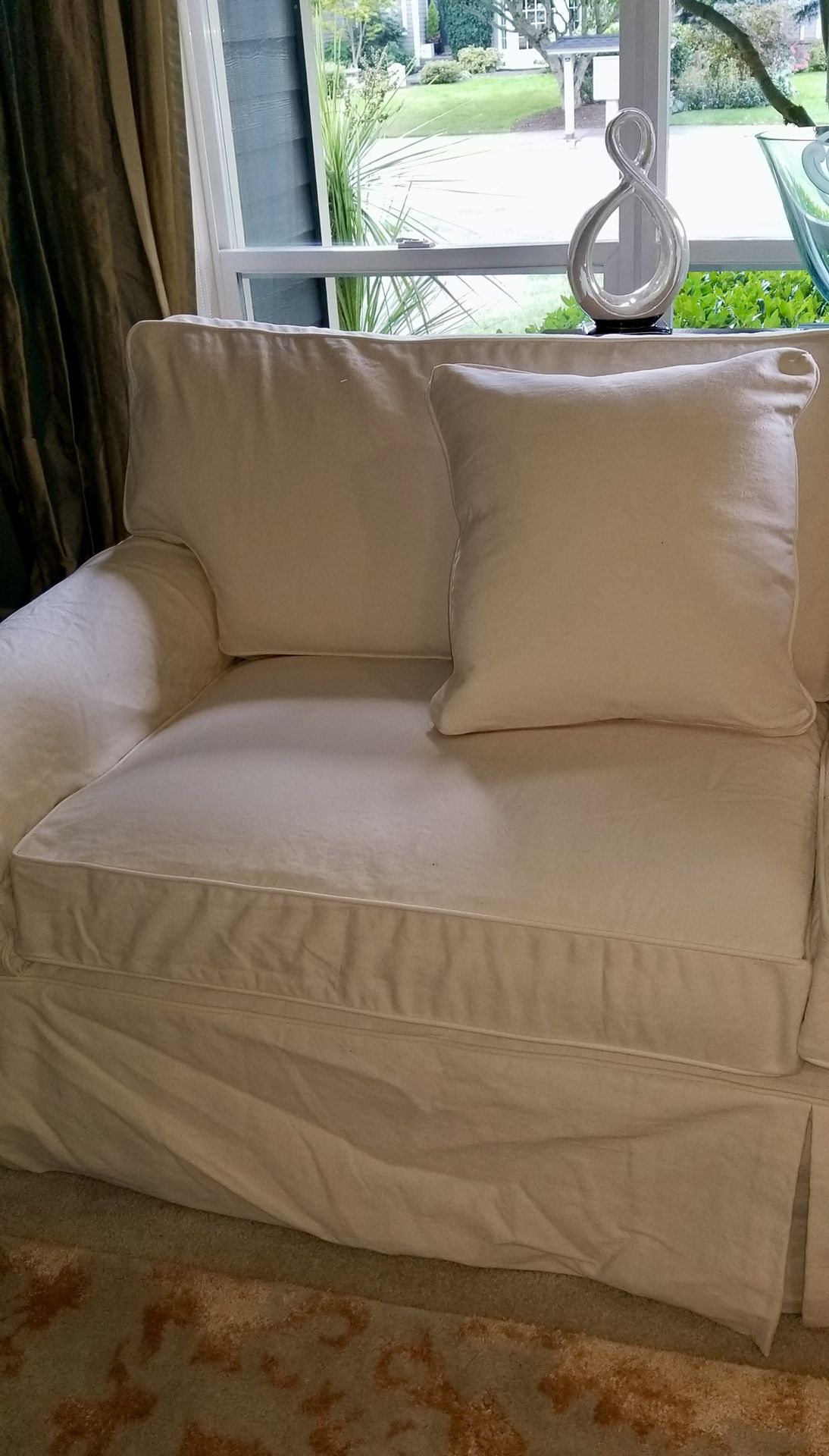 SOFA SLIPCOVER SET 78” ETHAN ALLEN CUSTOM MADE NEW for Sale in Issaquah