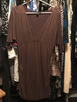 Size large brown and gold dress