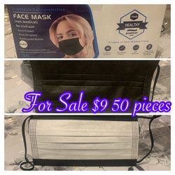 Black Mask Box 50 Pieces 