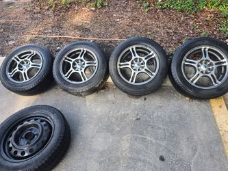 Universal 4 Lug KONIG 15 inch Rims and Tires