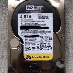 4 x 4.0TB WD WD4000FDYZ