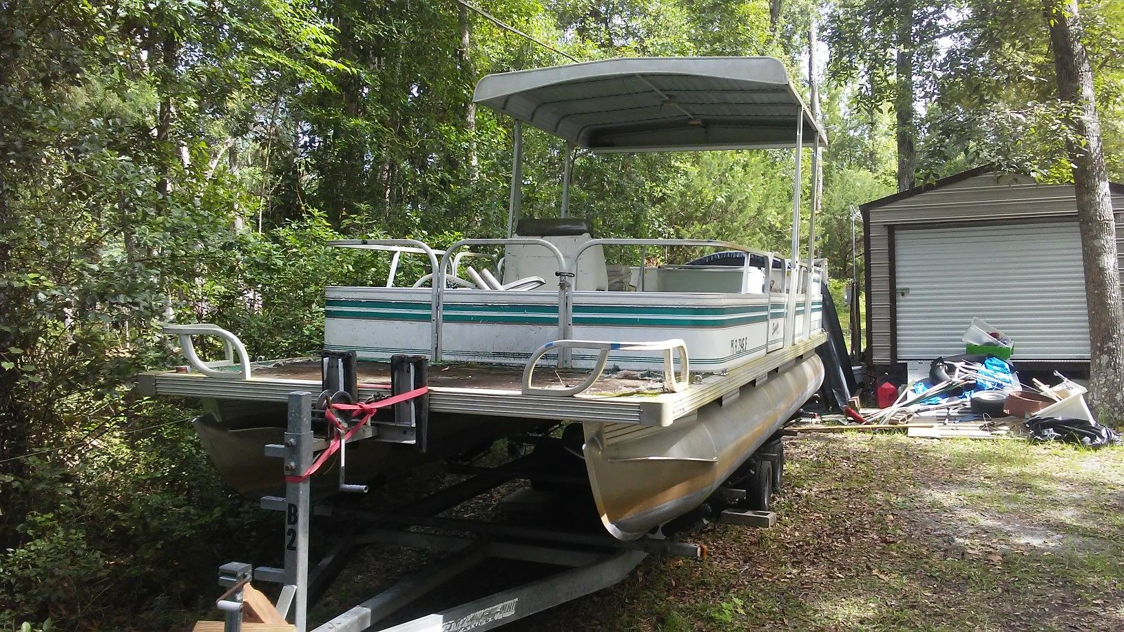 24 ft pontoon boat for Sale in Middleburg, FL - OfferUp