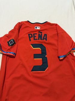 Jeremy Peña Orange Space city Jersey Xl