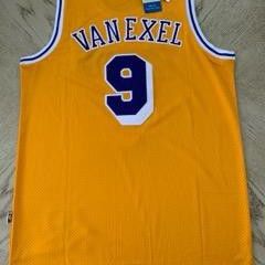 NEW Nick Van Exel Jersey Los Angeles Lakers #9 Gold Purple / Jones / Kobe Bryant / 824